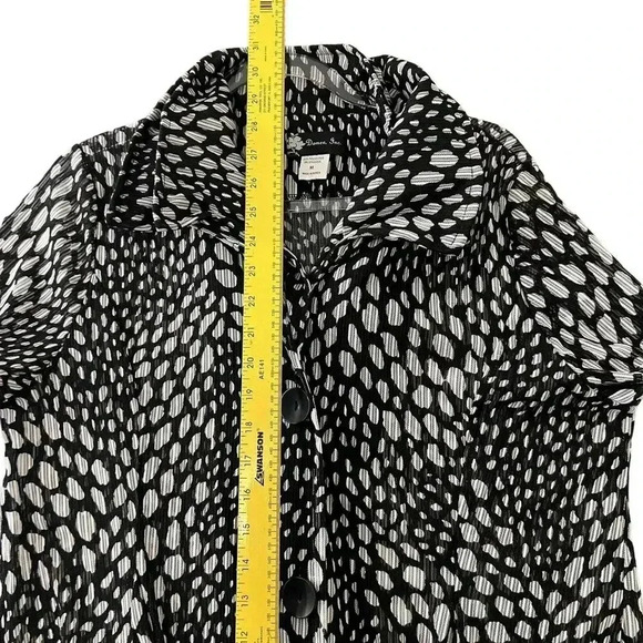 DAMEE Inc Womens M Mesh Sheer Wired Adjustable Double Stand up Collar Jacket Top - Picture 13 of 16